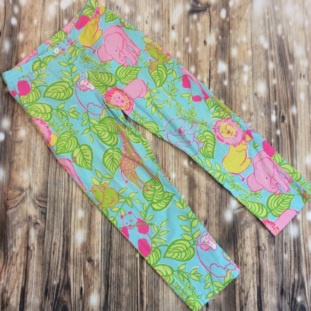Lilly Pulitzer Rare San Diego Zoo Panda Capri Pant